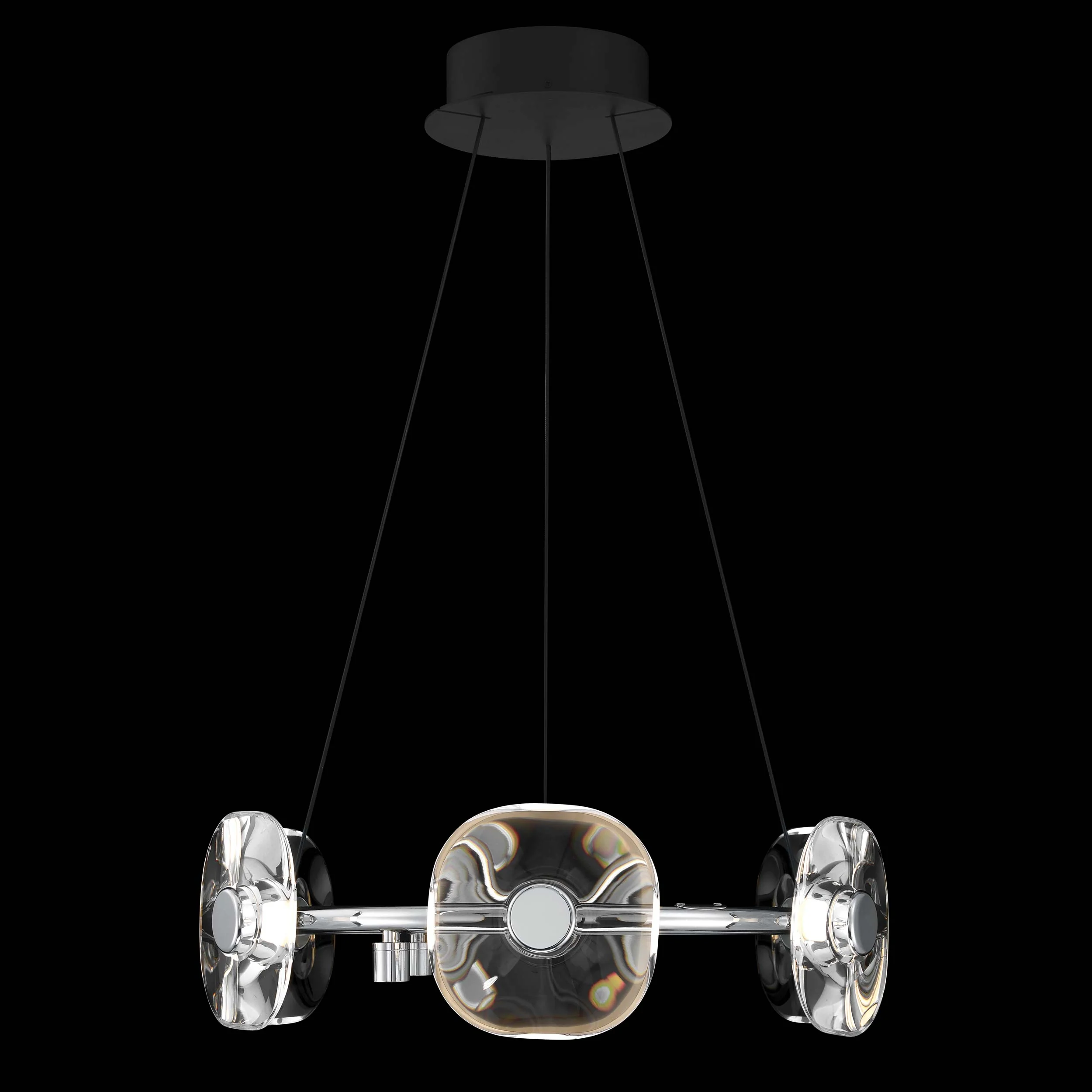 Ziva by Golden Lighting Celestia 6-light Integrated LED Chandelier in Chrome - Image 7