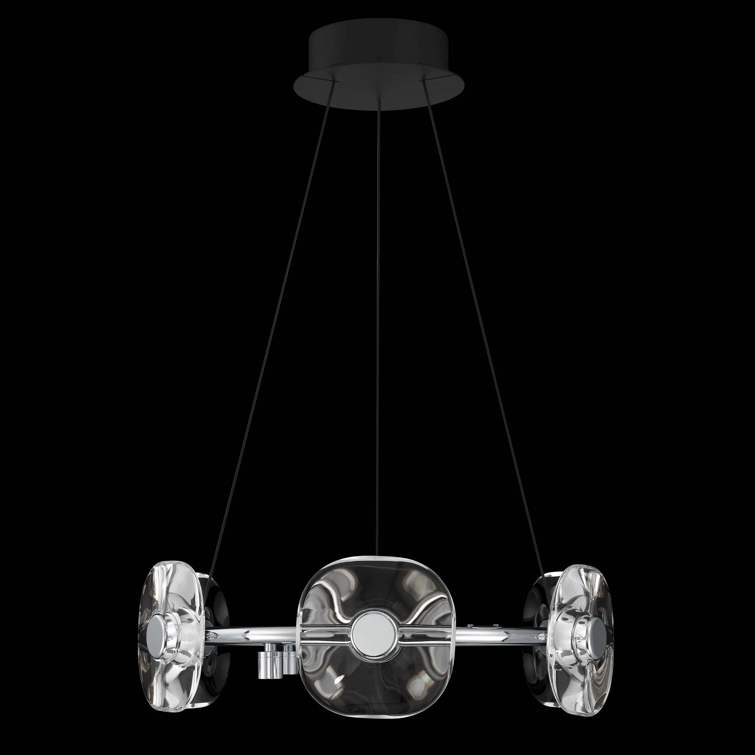 Ziva by Golden Lighting Celestia 6-light Integrated LED Chandelier in Chrome - Image 8