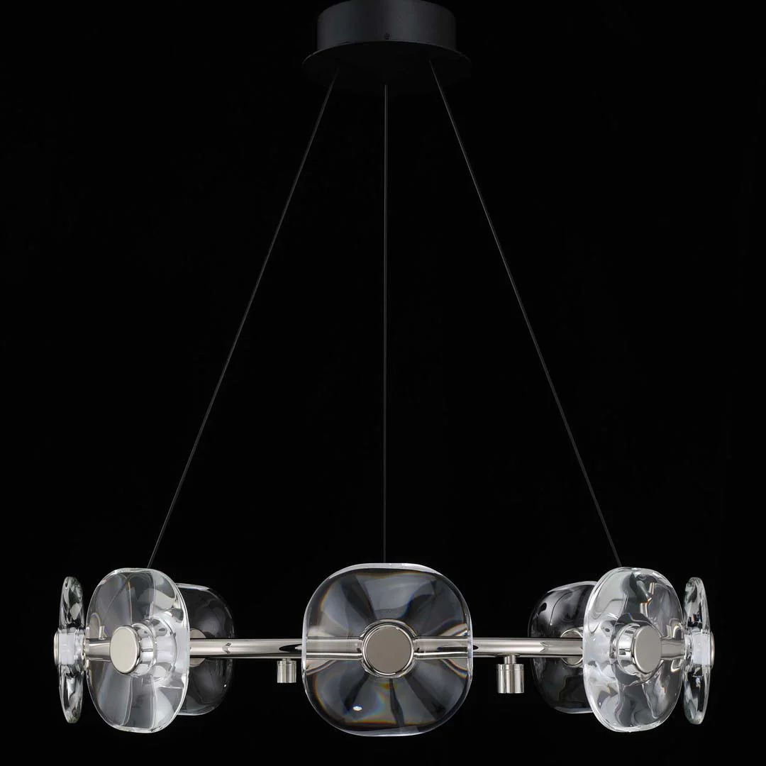 Ziva by Golden Lighting Celestia 8-light Integrated LED Chandelier in Chrome - Image 7