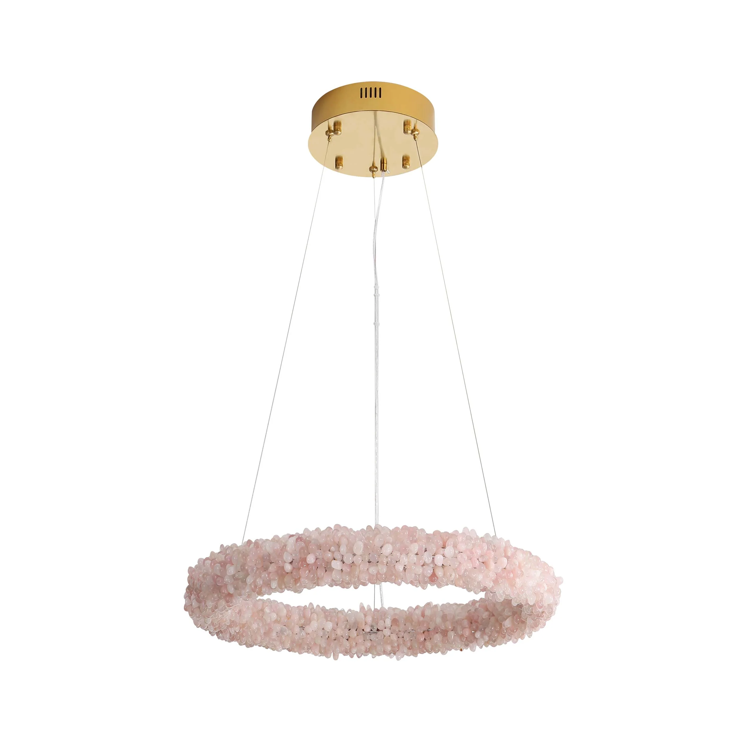 Ziva by Golden Lighting Corallo Integrated LED 22in Chandelier in Coral - Image 2