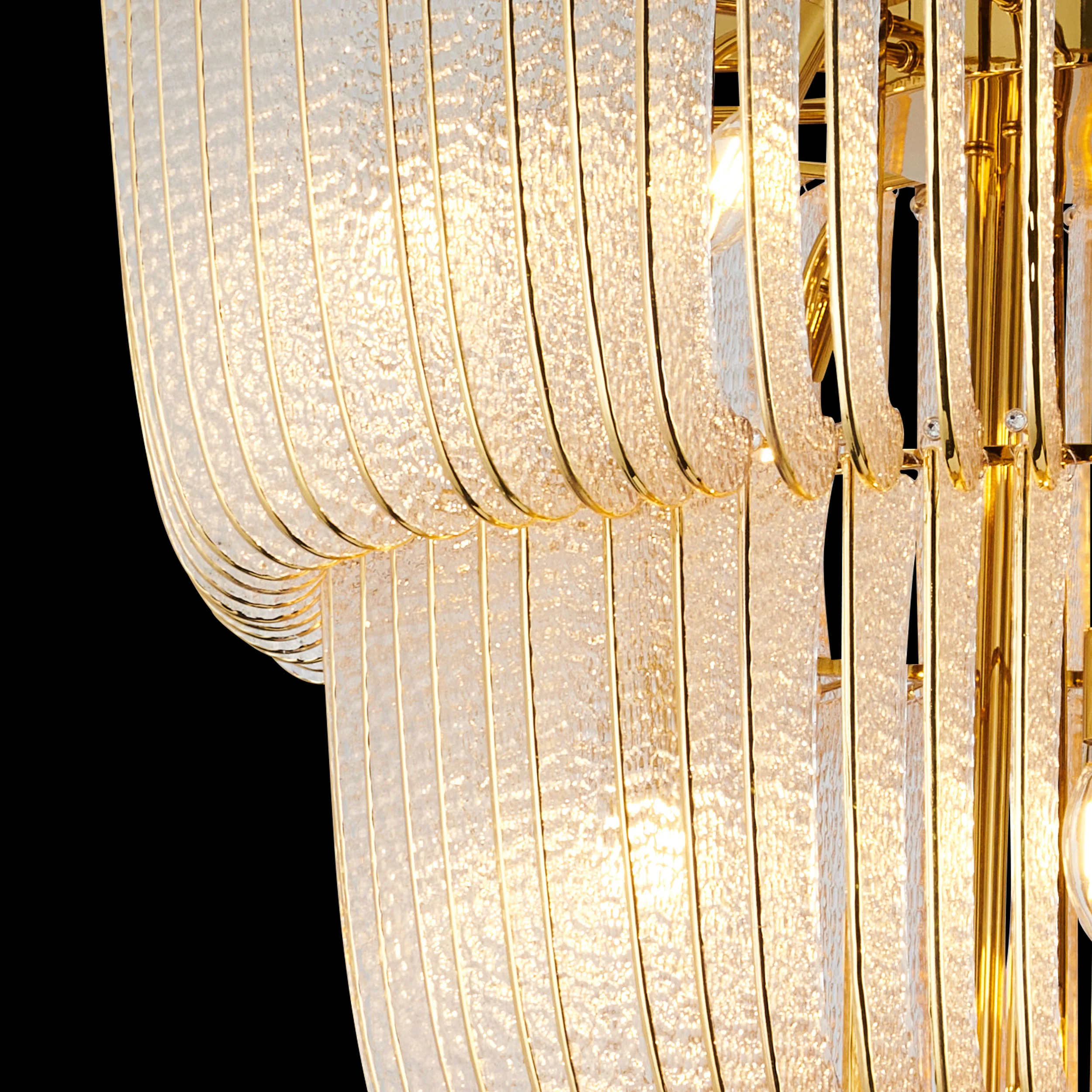 Ziva by Golden Lighting Shahi 29-light Chandelier in Titanium Gold - Image 3