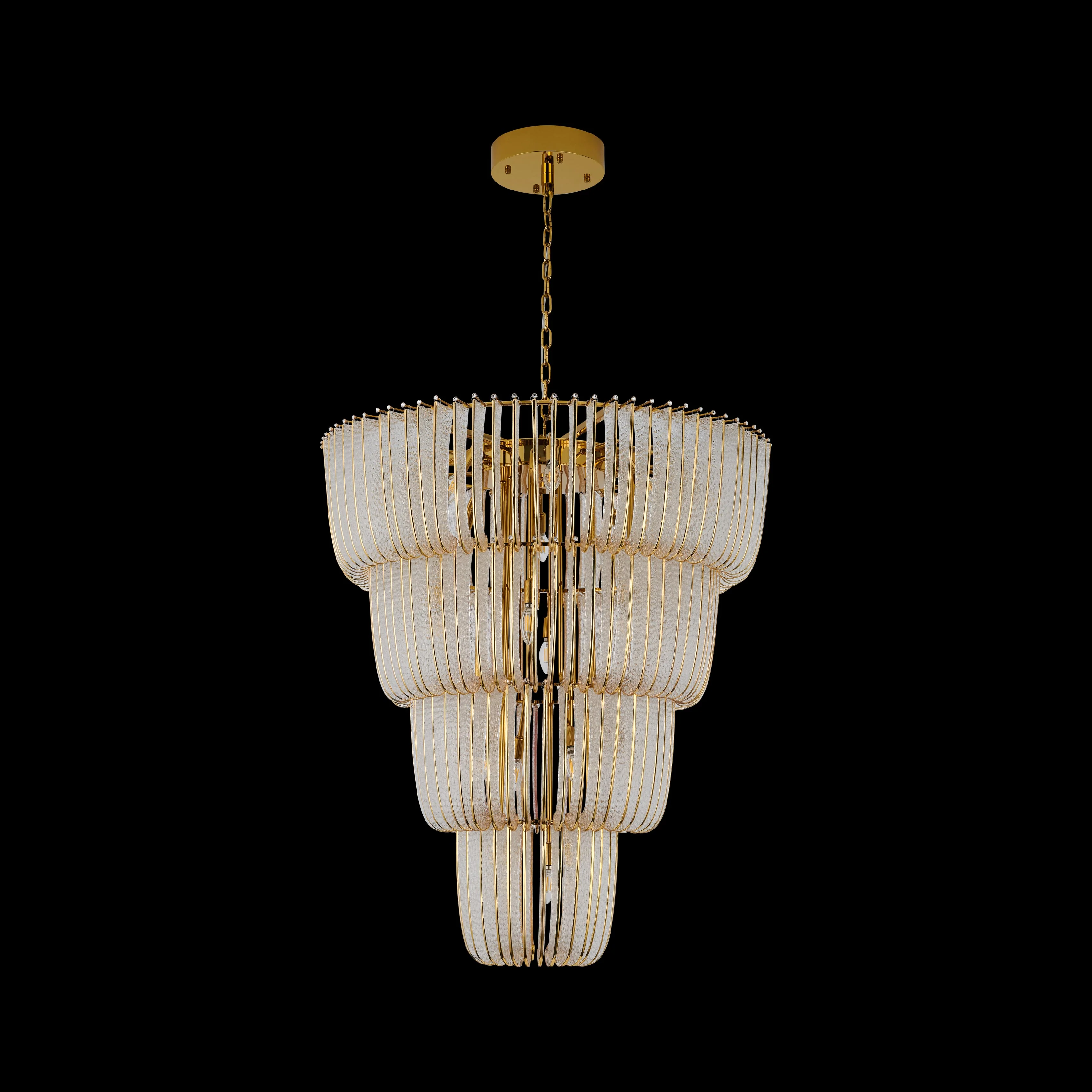 Ziva by Golden Lighting Shahi 29-light Chandelier in Titanium Gold - Image 5