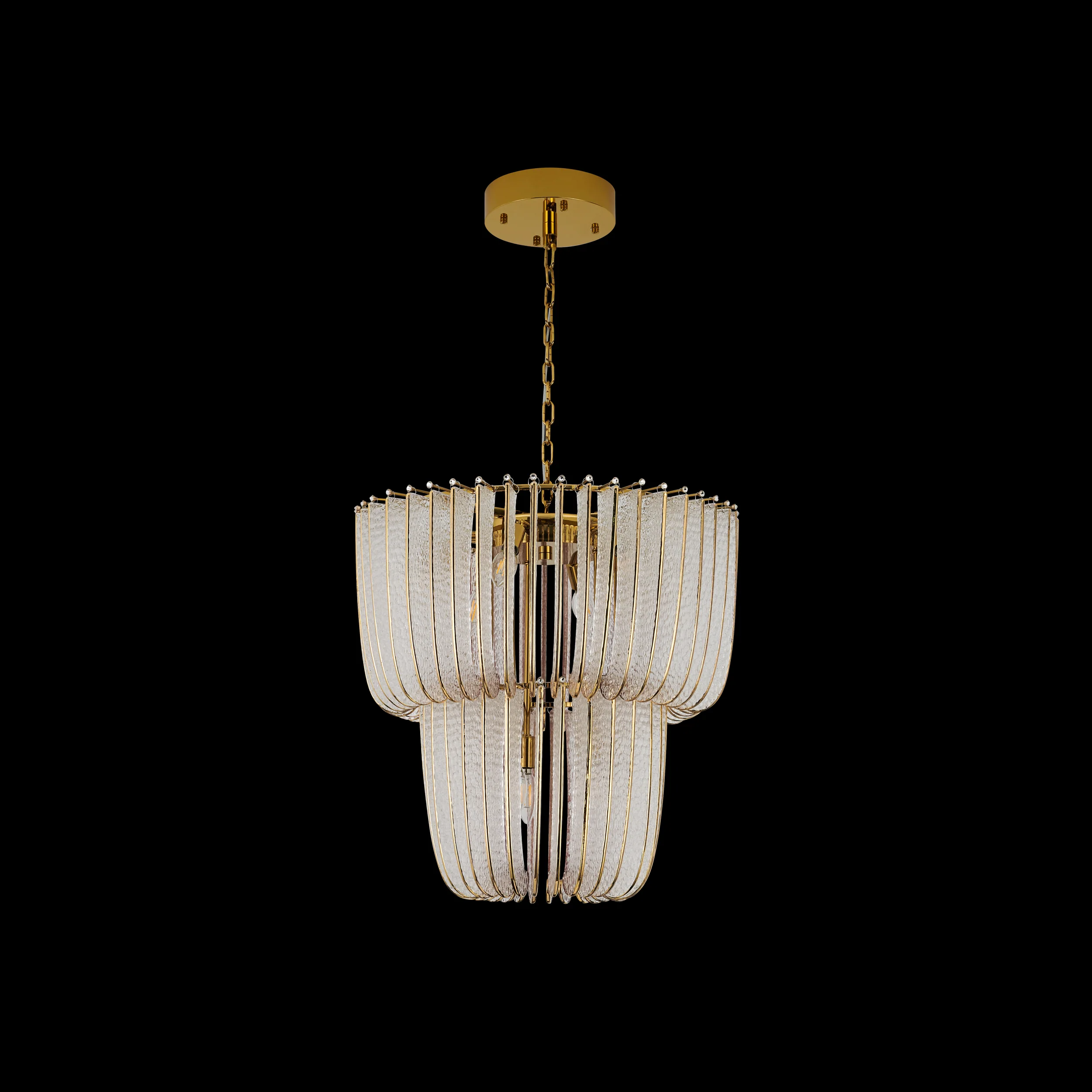 Ziva by Golden Lighting Shahi 9-light Chandelier in Titanium Gold - Image 2
