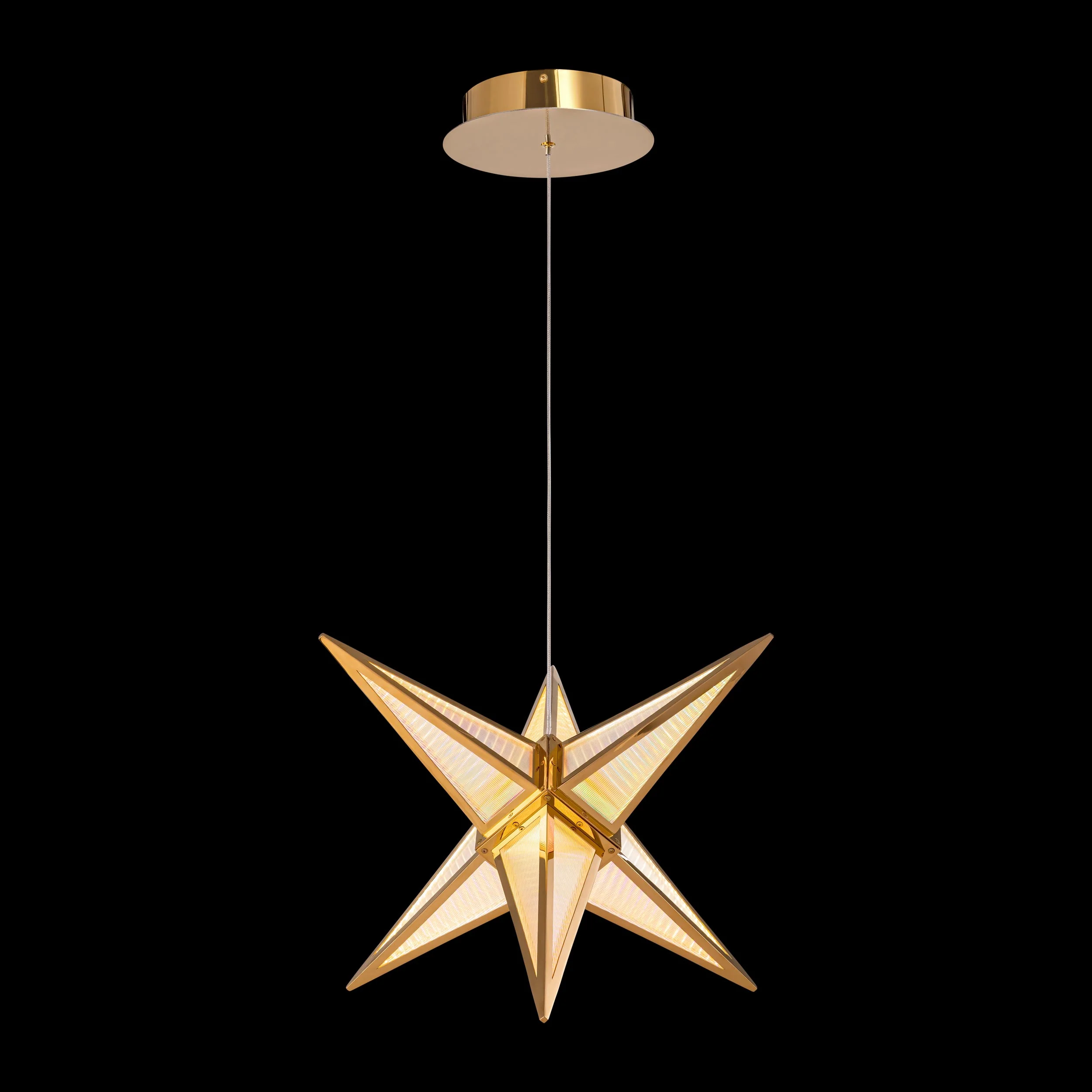 Ziva by Golden Lighting Spectrum Integrated LED 18in Pendant in Rose Gold - Image 5