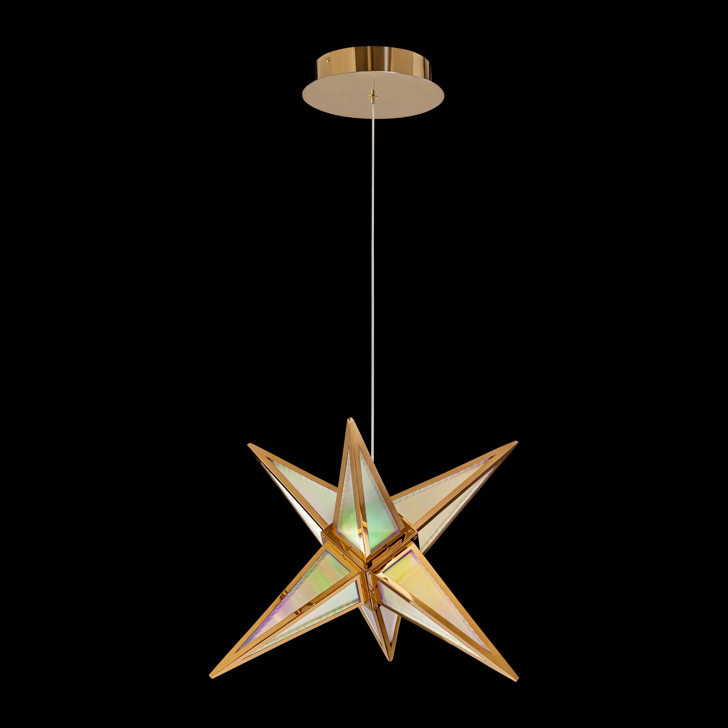 Ziva by Golden Lighting Spectrum Integrated LED 18in Pendant in Rose Gold - Image 6
