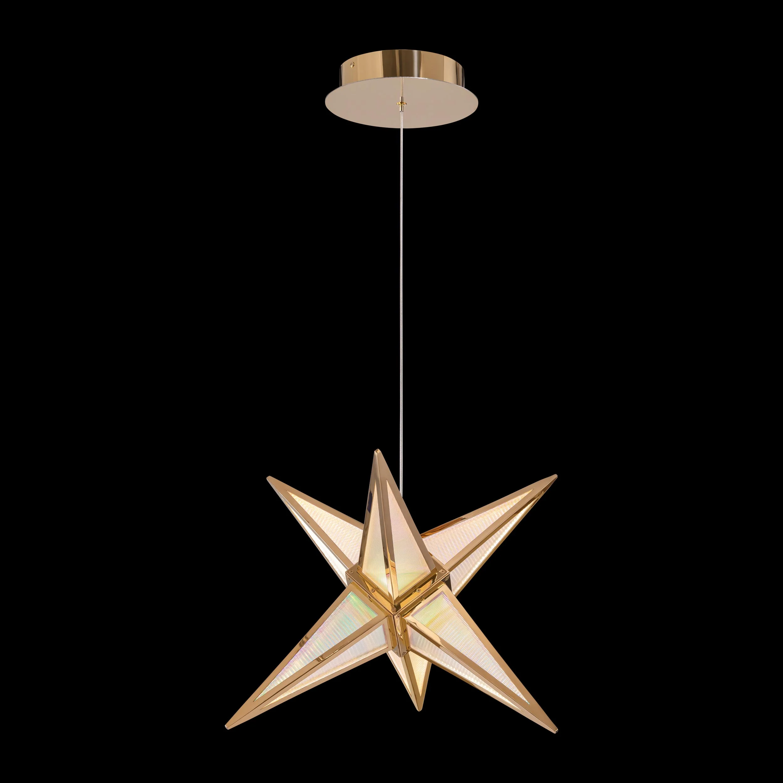 Ziva by Golden Lighting Spectrum Integrated LED 18in Pendant in Rose Gold - Image 7