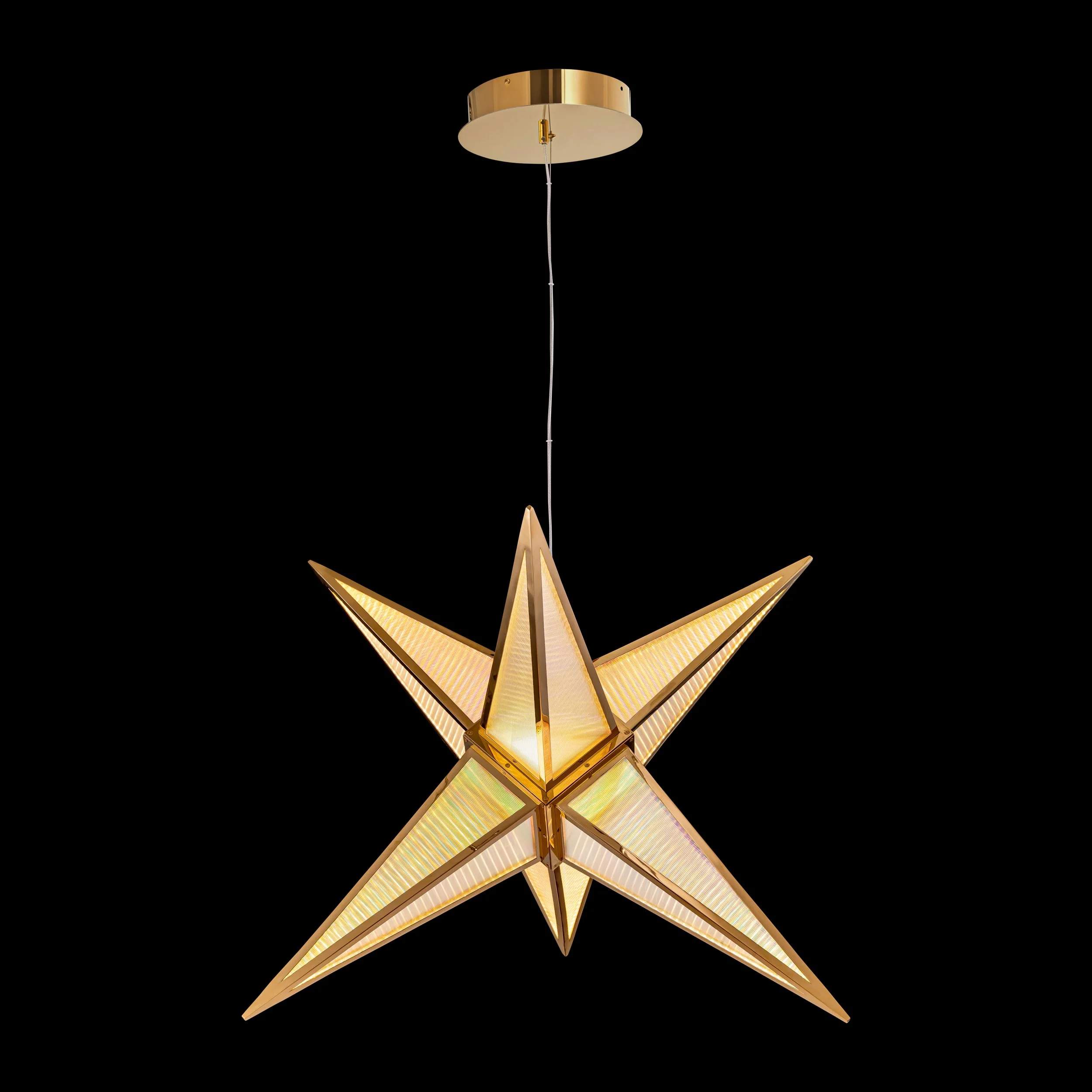 Ziva by Golden Lighting Spectrum Integrated LED 29in Pendant in Rose Gold - Image 5