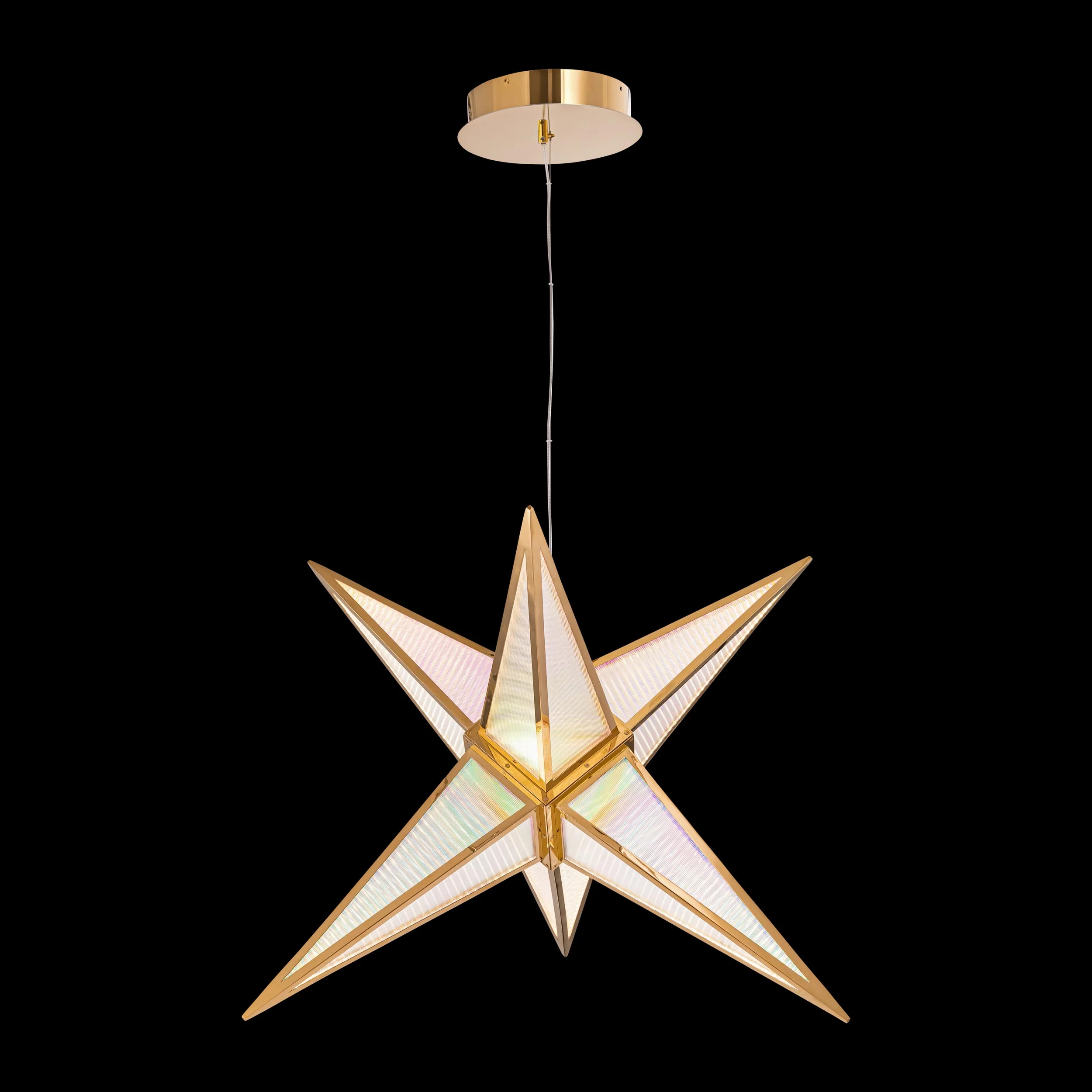 Ziva by Golden Lighting Spectrum Integrated LED 29in Pendant in Rose Gold - Image 6