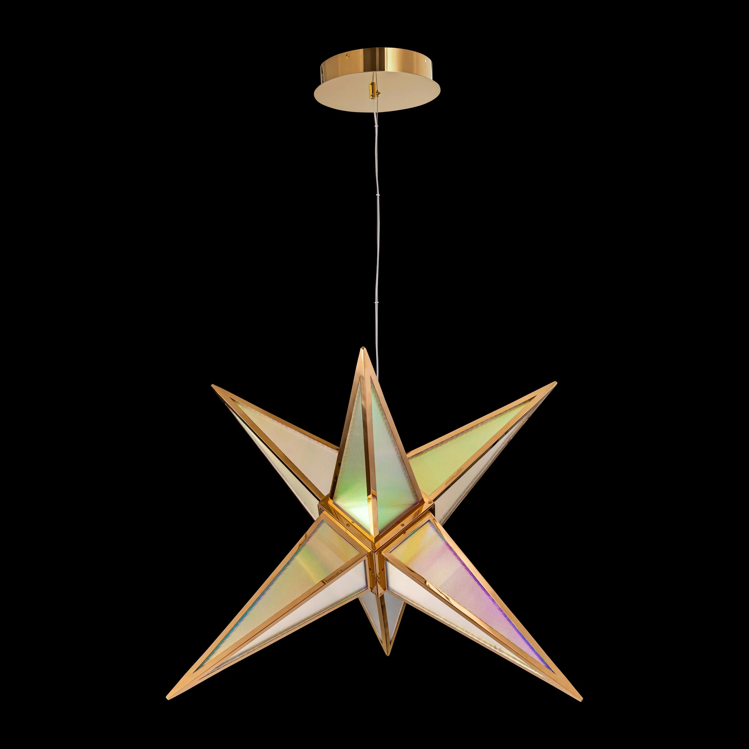 Ziva by Golden Lighting Spectrum Integrated LED 29in Pendant in Rose Gold - Image 7
