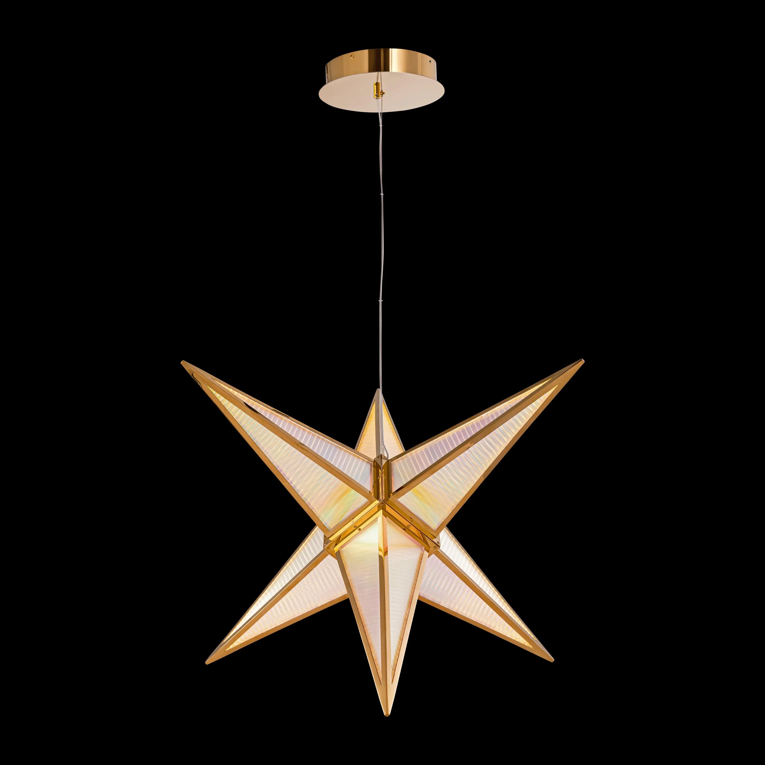 Ziva by Golden Lighting Spectrum Integrated LED 29in Pendant in Rose Gold - Image 8
