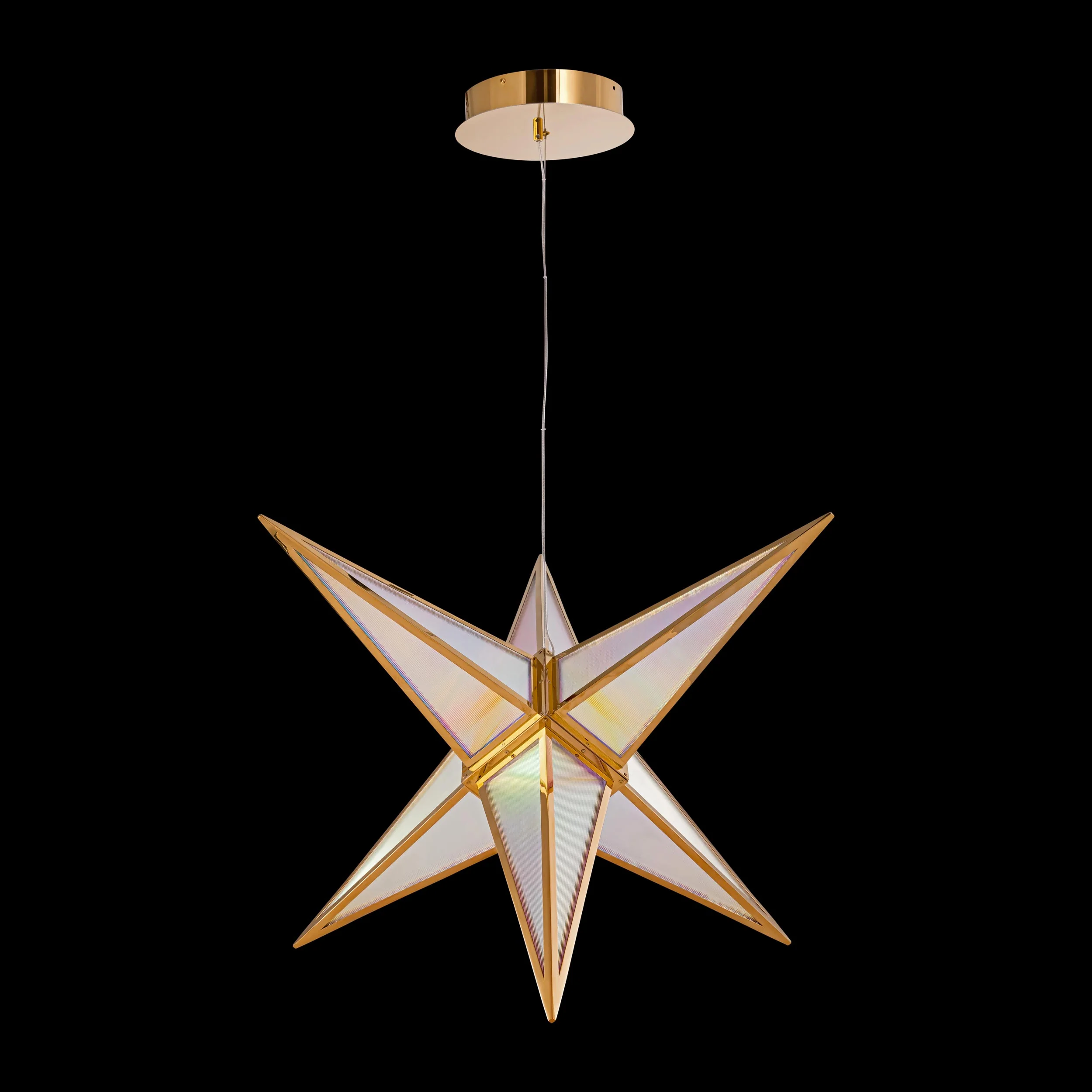 Ziva by Golden Lighting Spectrum Integrated LED 29in Pendant in Rose Gold - Image 9